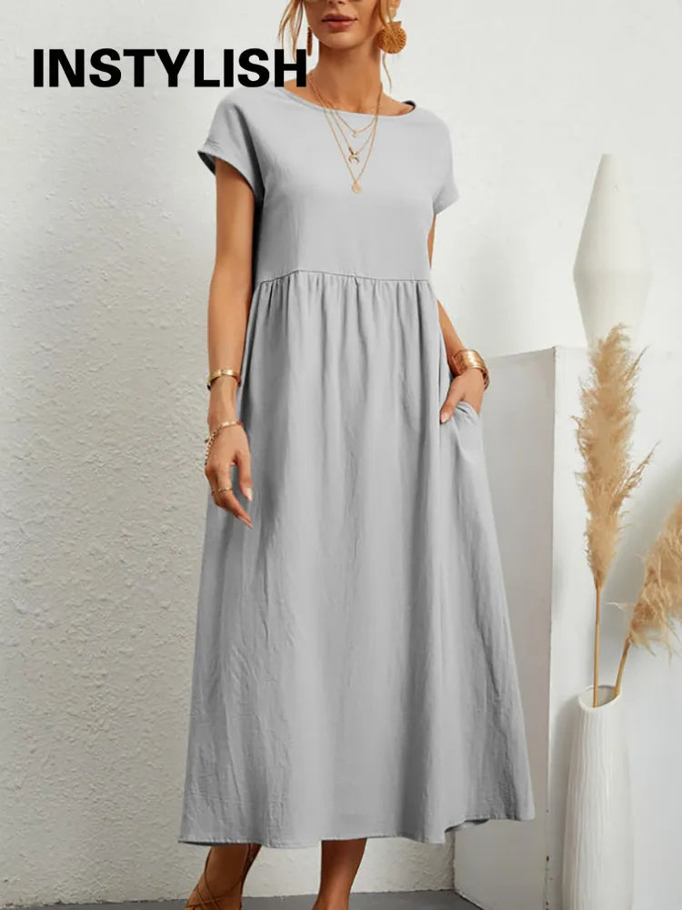 Vestido Casual Midi Coleção 2024