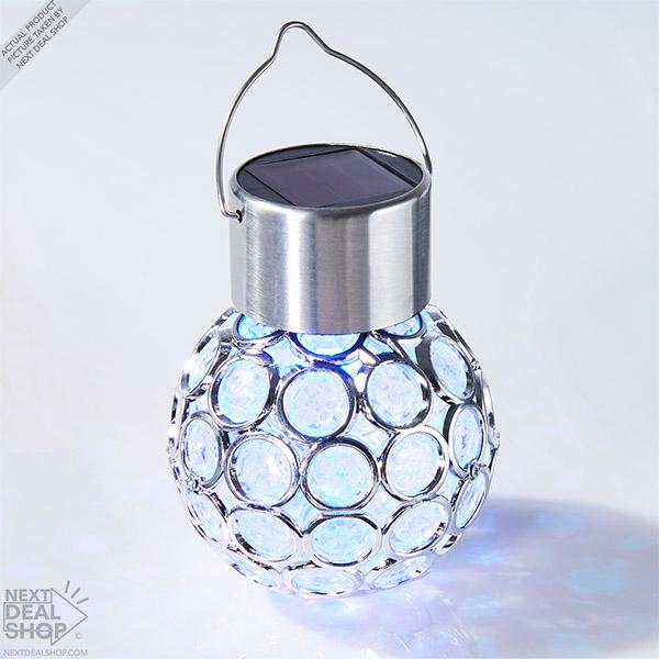 Bola de Cristal LED Multicor de Energia Solar
