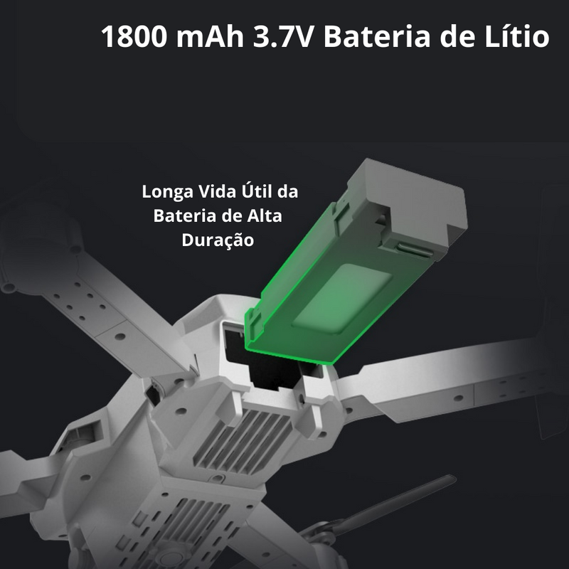 Drone E88 Pro com Câmera 1080p ou 4k (1 ou 2 câmeras)