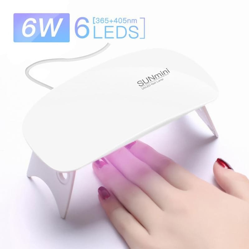 Cabine De Unha Gel Secador De Unhas Esmalte Gel Led Uv 6w Dobrável