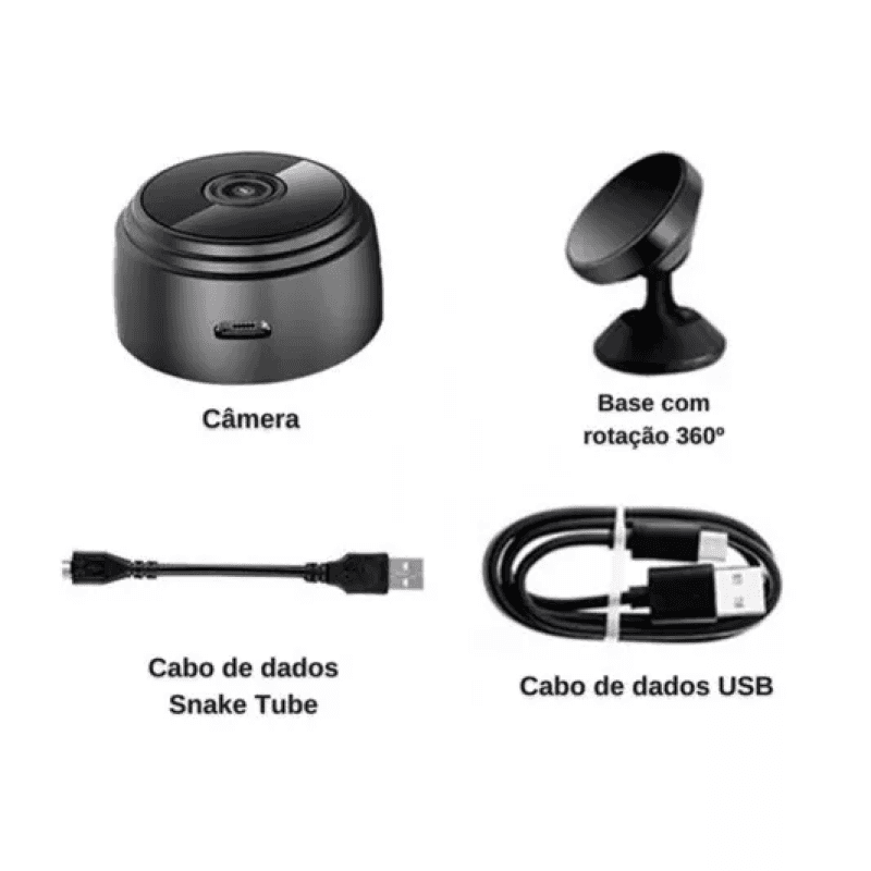 Mini Câmera Espiã WiFI Full HD Pro