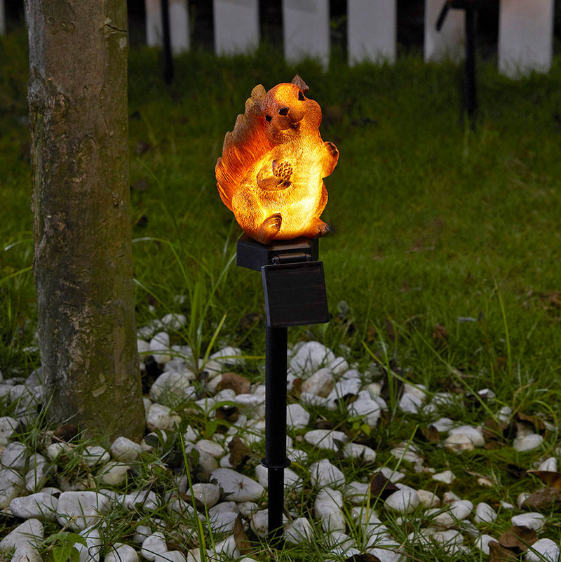 Esquilo de Luz Decorativa de Jardim à Energia Solar