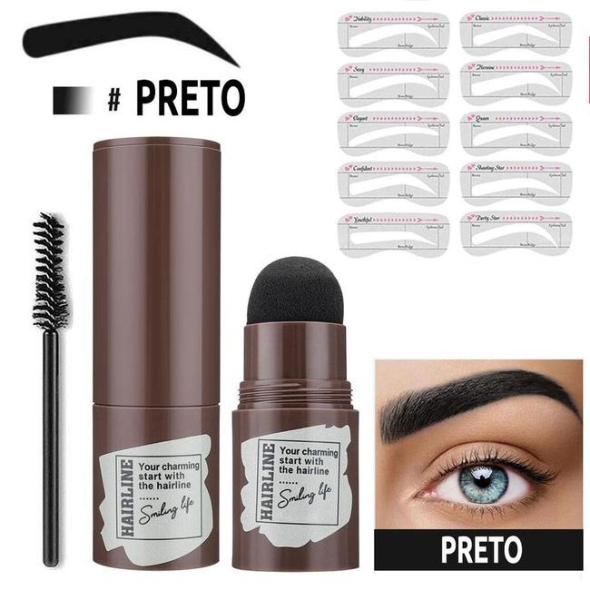 Kit de Moldes e Hairline para Sobrancelhas Perfeitas