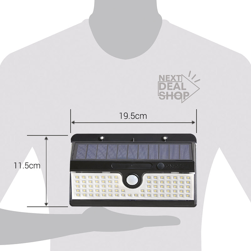 Luz com Sensor de Movimento à Energia Solar com Ângulo Amplo SUPER Brilhante